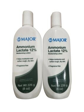 Major Ammonium Lactate Moisturizing Lotion 12% (pack of 2) 8 oz each FRESH STOCK